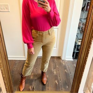 J. Crew Tan Vintage Slim Tan Corduroy Cropped Fair Trade Cotton Lyocell …